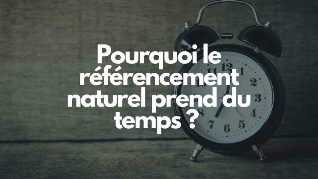 Pourquoi le referencement naturel prend du temps